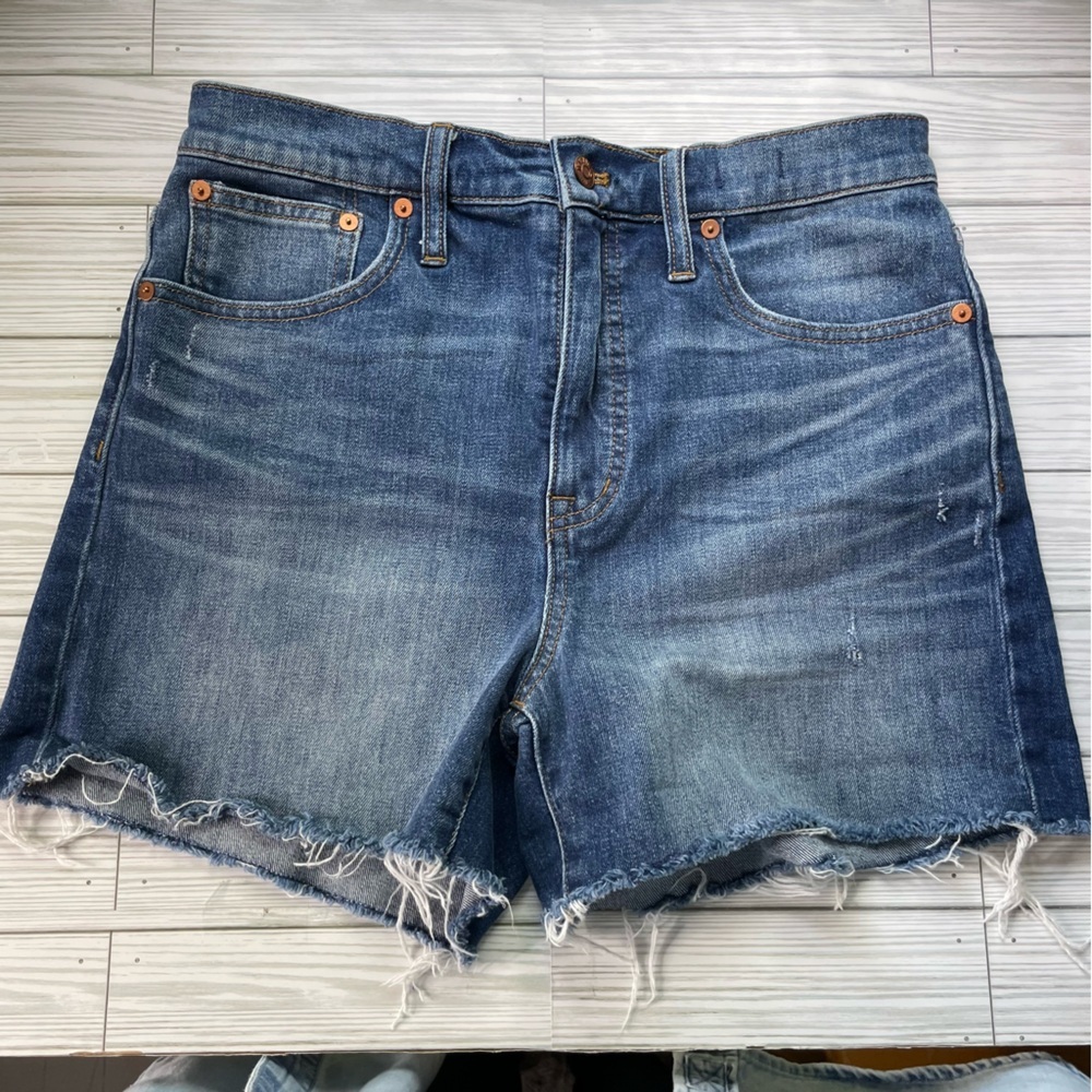Madewell high rise denim shorts women’s size 29 cutoff denim